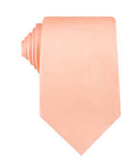 Salmon Frosty Pink Twill Necktie