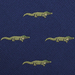 Saltwater Crocodile Fabric Skinny Tie