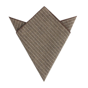 Sandman Linen Pinstripe Pocket Square