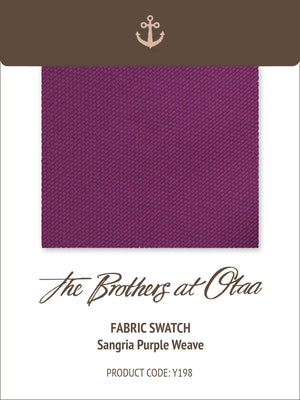 Fabric Swatch (Y198) - Sangria Purple Weave