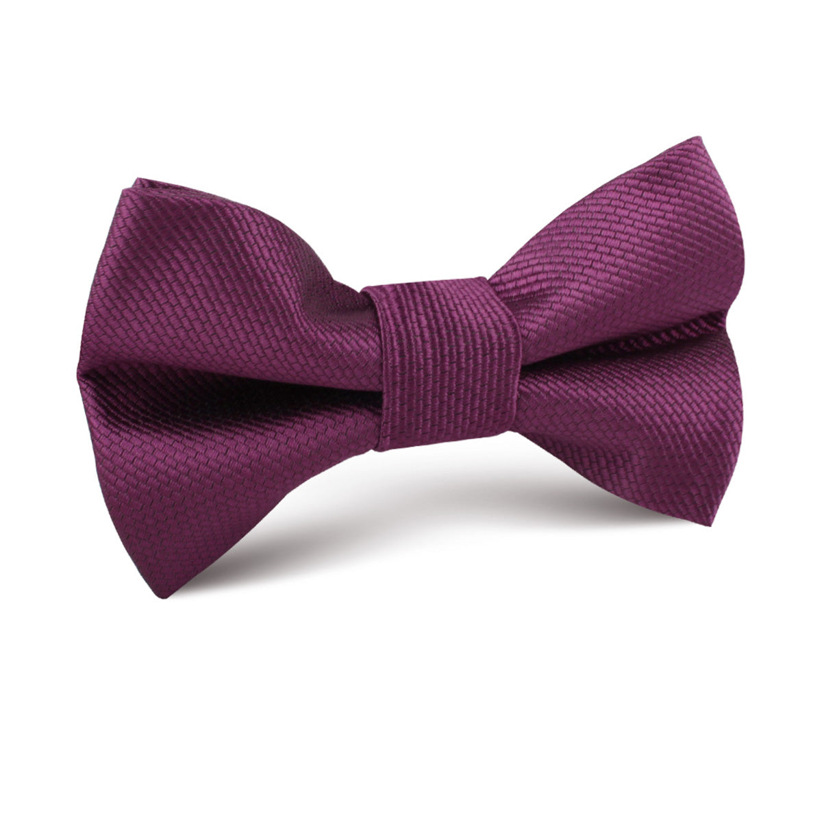 Sangria Purple Weave Kids Bow Tie