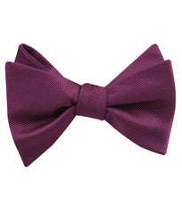 Sangria Purple Weave Self Tied Bow Tie