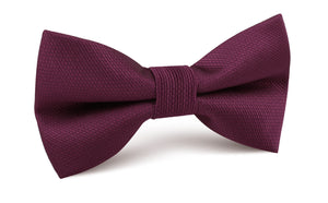 Sangria Purple Weave Bow Tie