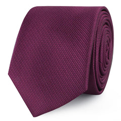 Sangria Purple Weave Skinny Ties