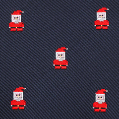Santa Claus Pixel Bow Tie Fabric