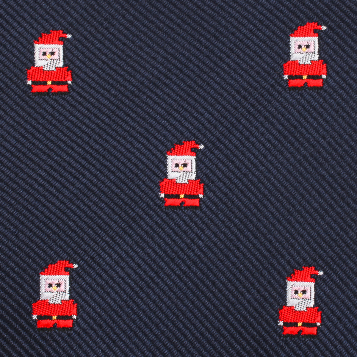 Santa Claus Pixel Necktie Fabric