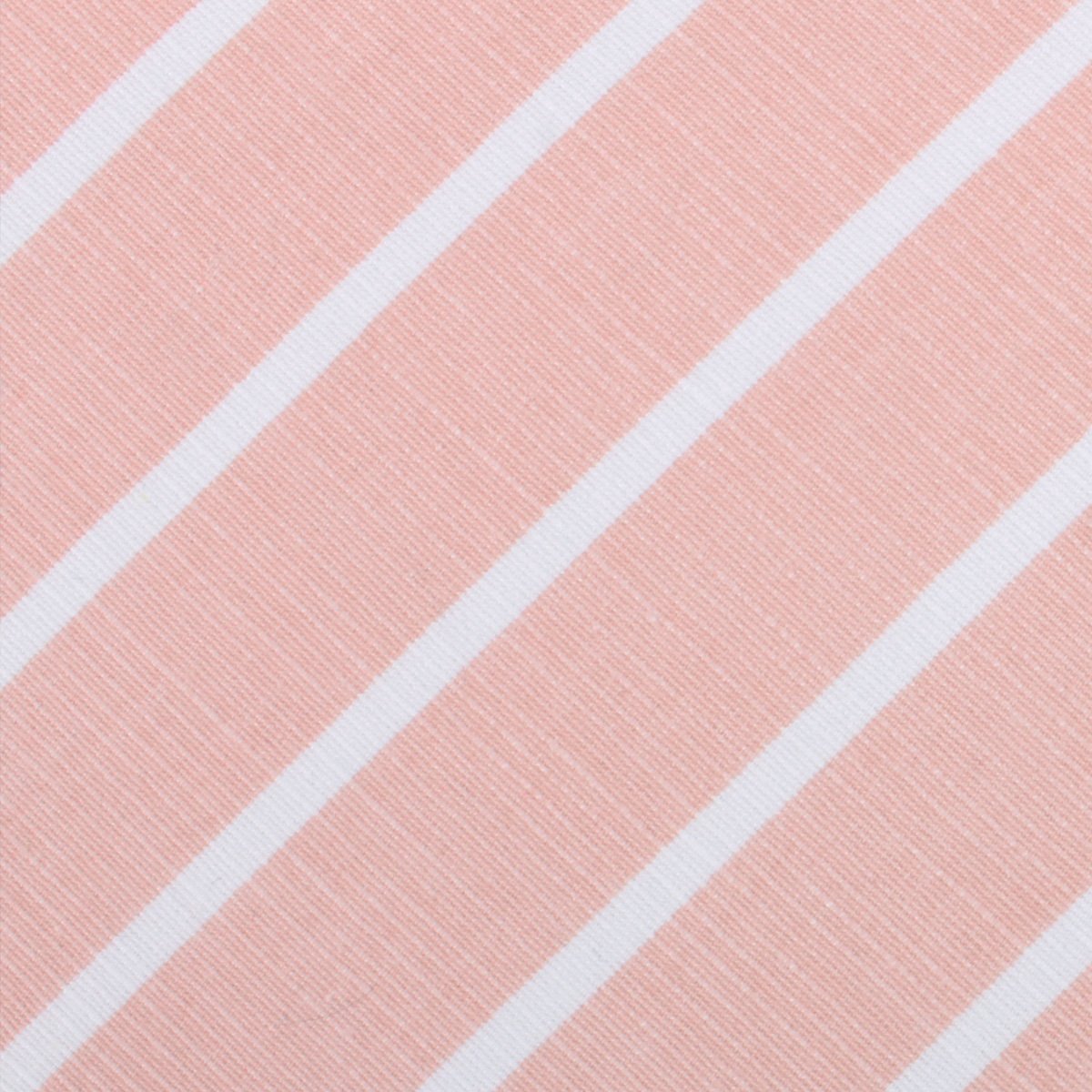 Santorini Pink Blush Striped Linen Skinny Tie Fabric
