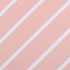 Santorini Pink Blush Striped Linen Skinny Tie Fabric
