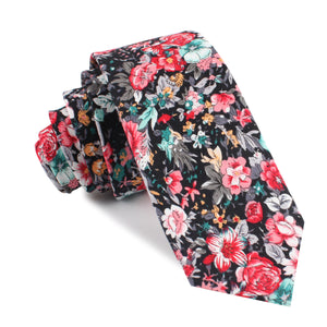 Sardinia Bloom Floral Skinny Tie