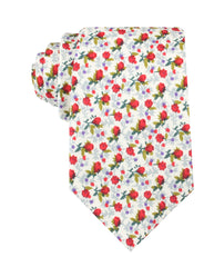 Scarlet Pimpernel Rose Necktie