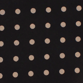Black with Brown Polka Dots Pocket Square