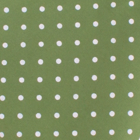 Olive Green Cotton with Mini White Polka Dots Pocket Square