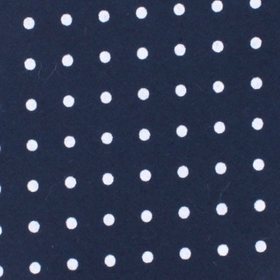 Navy Blue Cotton with Mini White Polka Dots Pocket Square