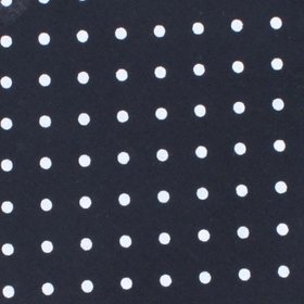 Dark Navy Blue Cotton with Mini White Polka Dots Pocket Square