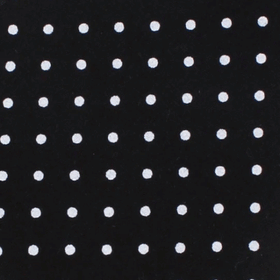Black Cotton with Mini White Polka Dots Pocket Square