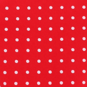 Red with White Polka Dots Cotton Pocket Square