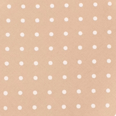 Light Brown with White Polka Dots Cotton Pocket Square