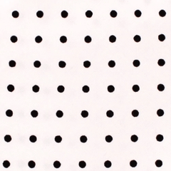 White Cotton with Black Mini Polka Dots Pocket Square