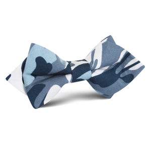 Sea Blue Camo Diamond Bow Tie