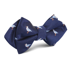Seagull Bird Diamond Bow Tie
