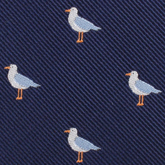 Seagull Bird Fabric Pocket Square