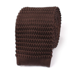 Seal Brown Knitted Tie