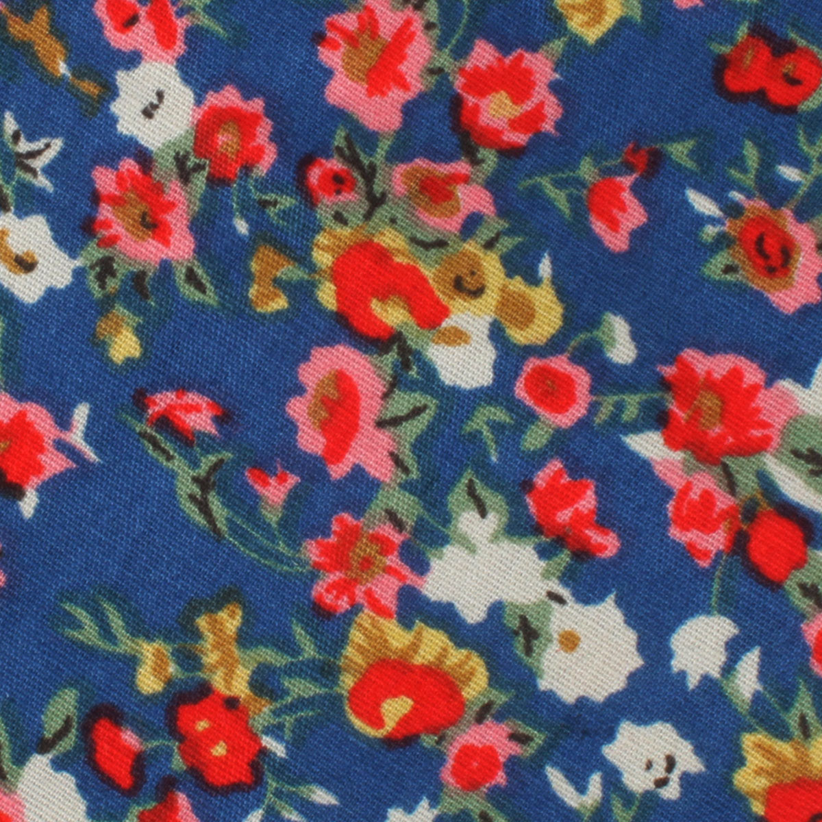 Seule Ce Soir Floral Pocket Square Fabric