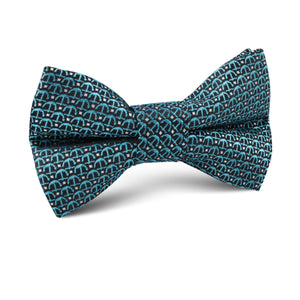 Seychelles Teal Anchor Kids Bow Tie