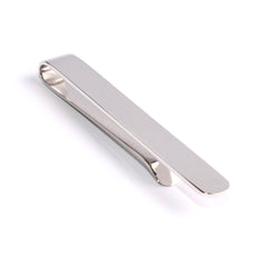 Shining Silver Round Clasp Tie Bar