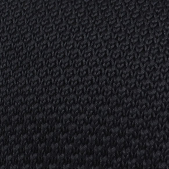 Sillage Black Knitted Tie Fabric
