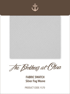Fabric Swatch (Y170) - Silver Fog Weave