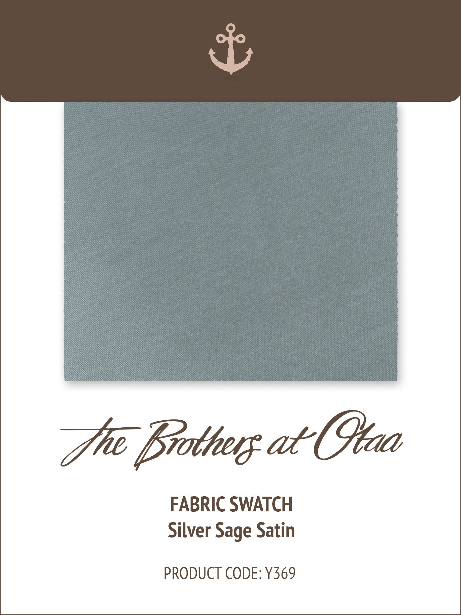 Silver Sage Satin Y369 Fabric Swatch