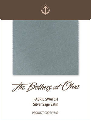 Fabric Swatch (Y369) - Silver Sage Satin