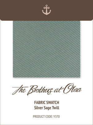 Fabric Swatch (Y370) - Silver Sage Twill