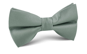 Silver Sage Twill Bow Tie