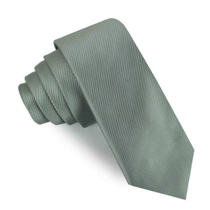 Silver Sage Twill Skinny Tie