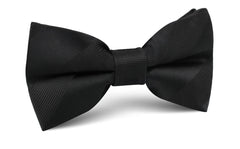 Sinatra Black Striped Bow Tie