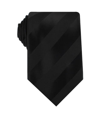Sinatra Black Striped Necktie