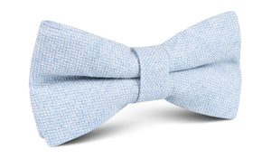 Sky Blue Donegal Linen Bow Tie