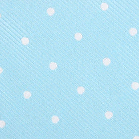 Sky Blue with White Polka Dots Pocket Square