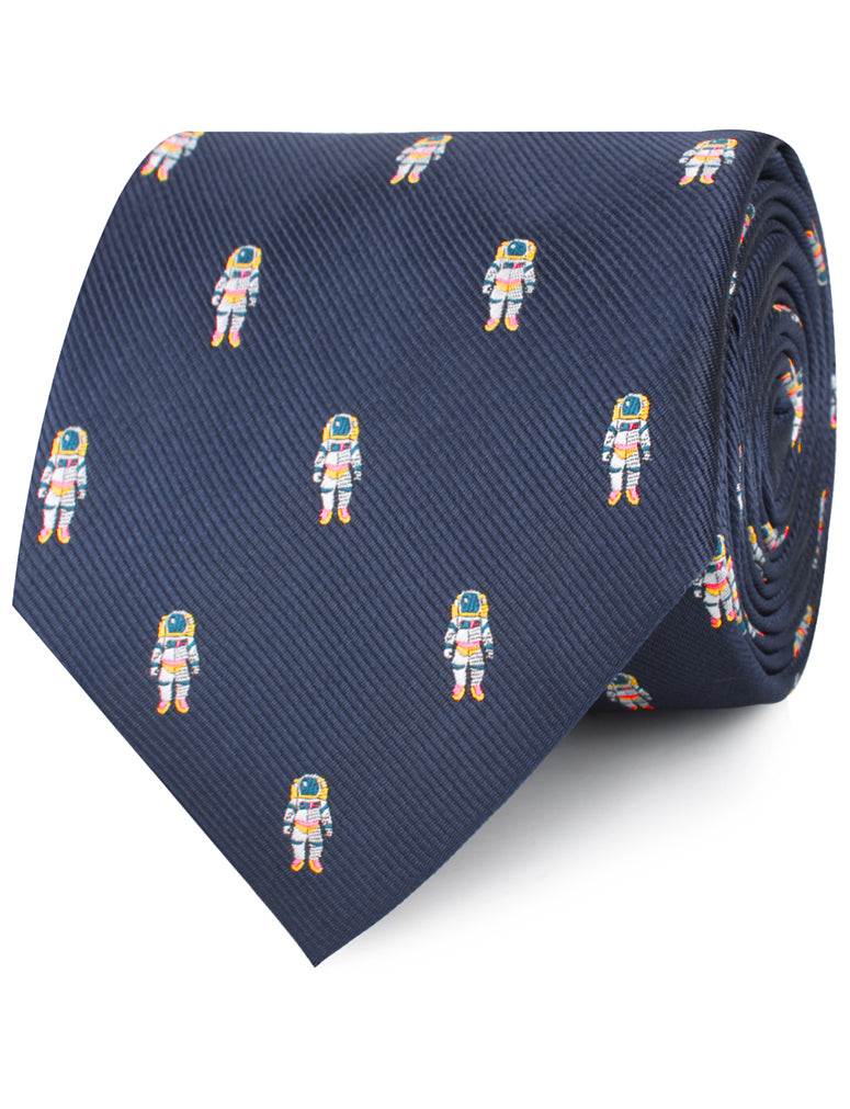Man on the Moon Space Suit Neckties