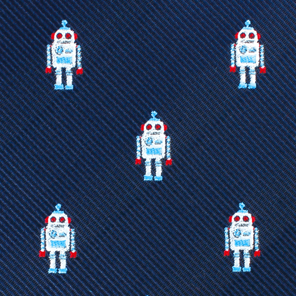 Space Robot Necktie Fabric