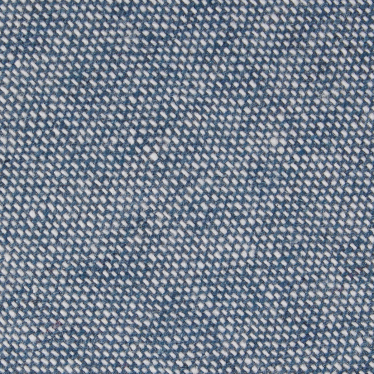 Smoke Blue Slub Linen Fabric Pocket Square