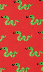 Snake In The Grass Lava Socks Fabric