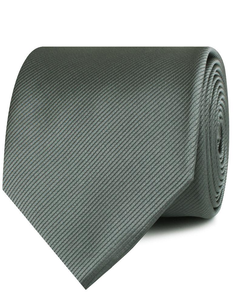 Soft Charcoal Crisp Twill Neckties