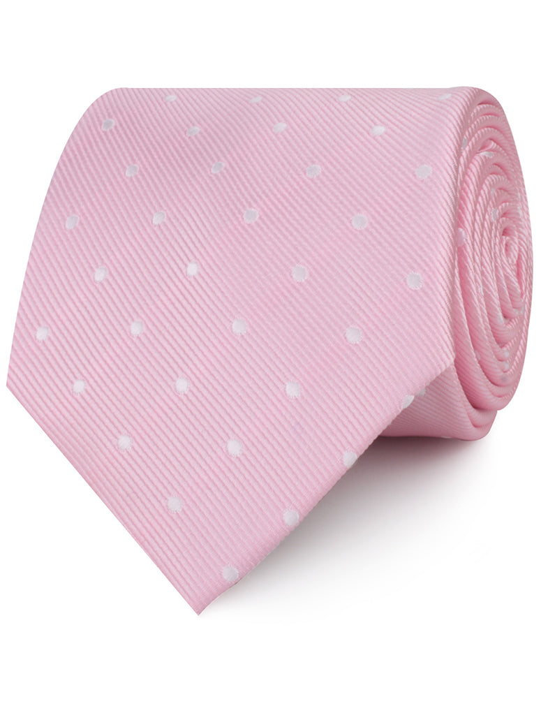 Soft Pink Polka Dots Neckties