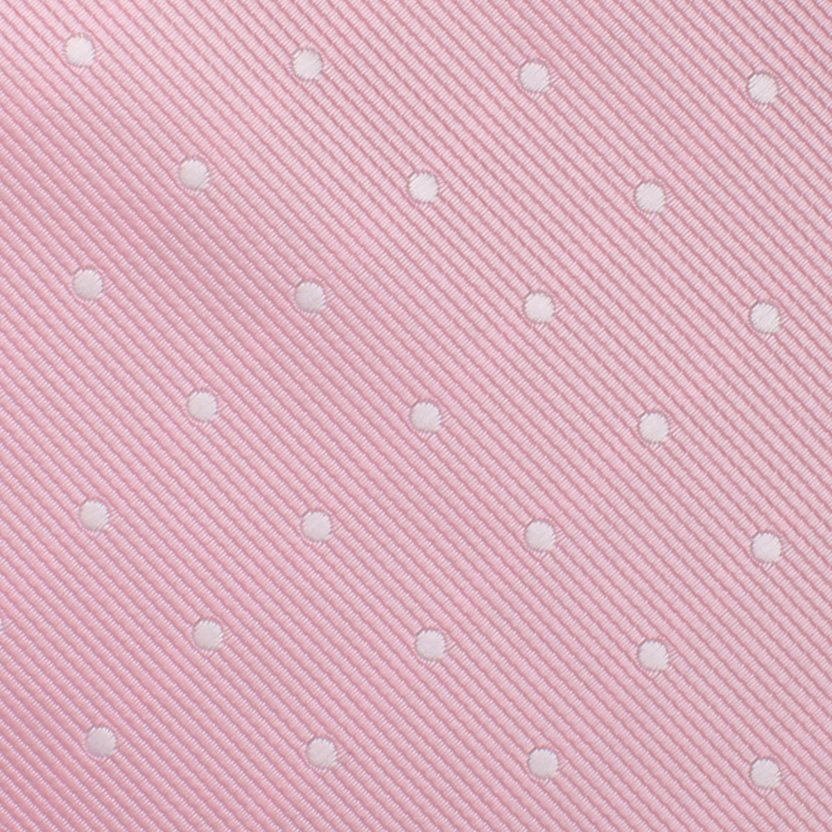 Soft Pink Polka Dots Self Bow Tie Fabric
