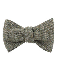 Southdown Donegal Green Wool Self Tied Bowtie