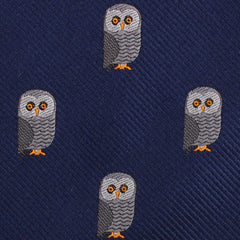Southern Grey Owl Fabric Kids Diamond Bow Tie