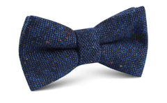 Speckles on Blue Donegal Bow Tie